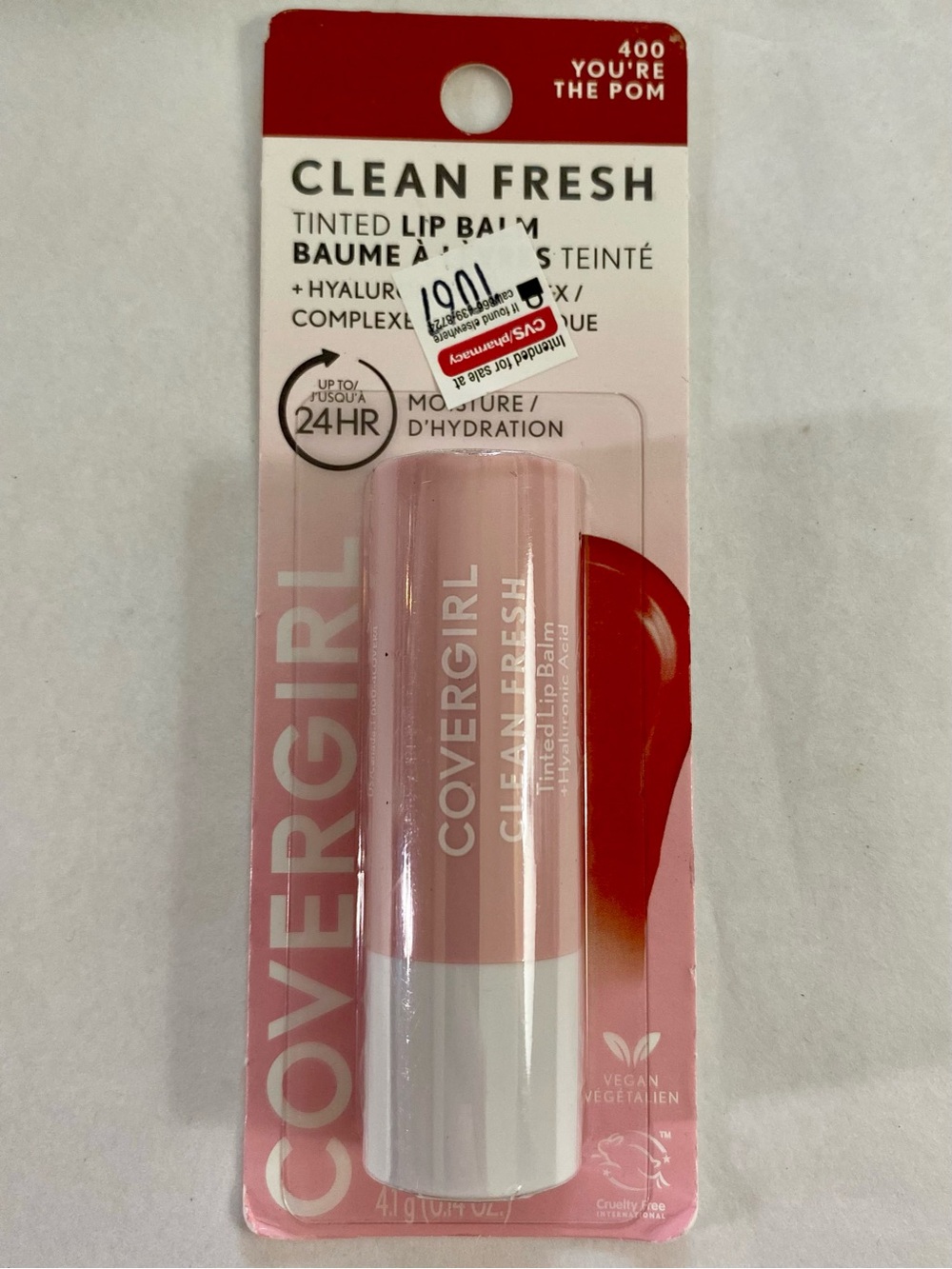 COVERGIRL Clean Fresh Tinted Lip Balm - Light Pink (You're The Pom)